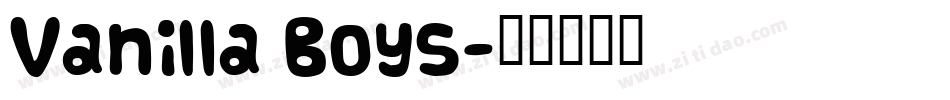 Vanilla Boys字体转换